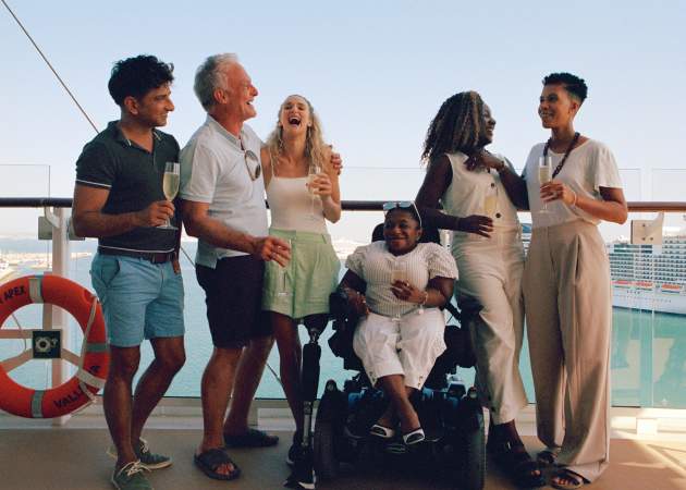 Diverse Group with Wheelchair