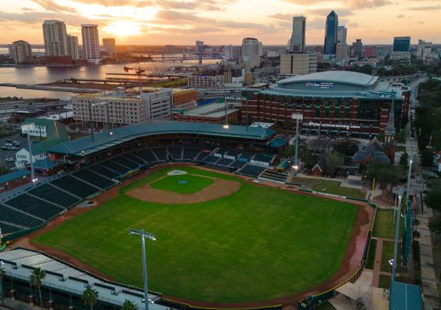 Aerial view of ballpark