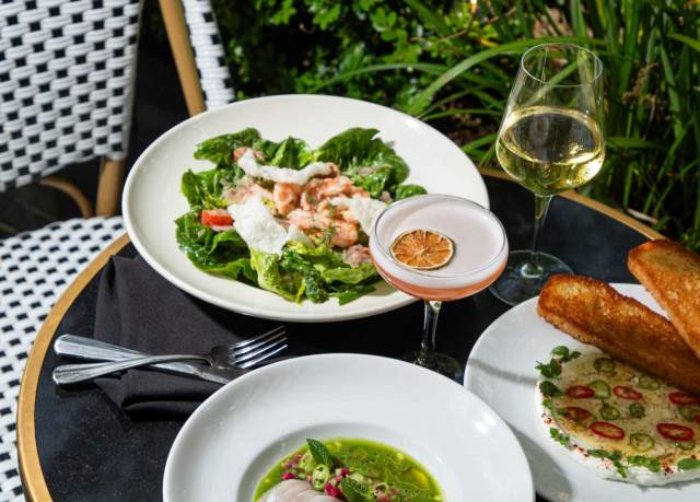 Outdoor Dining and Cocktails at The Chloe
