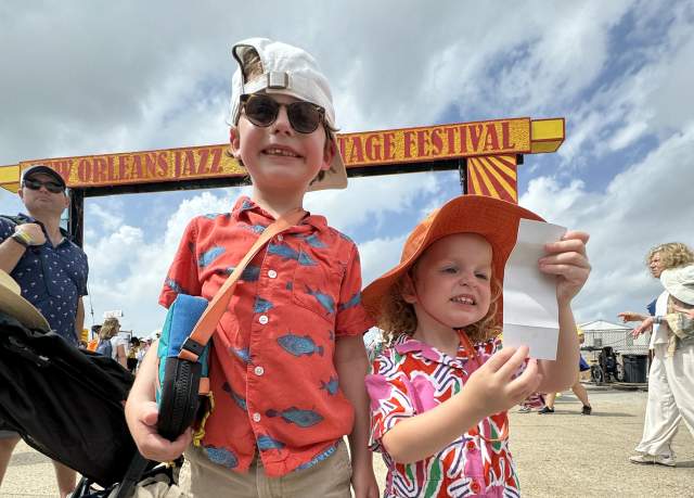 Kids at Jazz Fest
