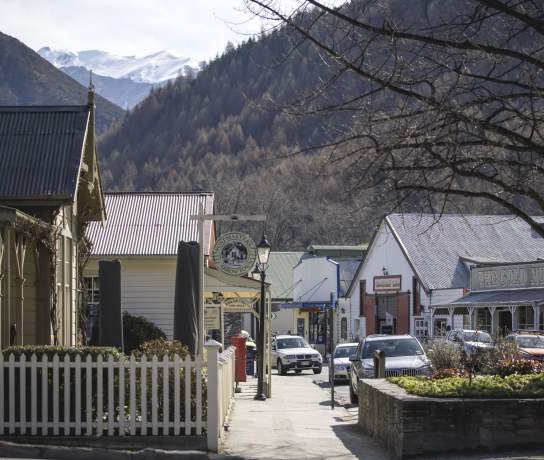 Arrowtown street in winter