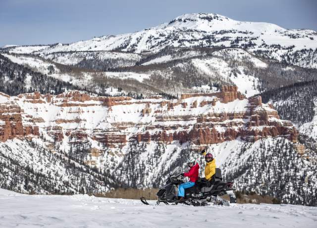 Snowmobiling near Cedar Breaks National Monument-Jay Dash
