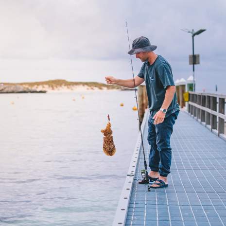Fishing of the jetty, Rottnest Island