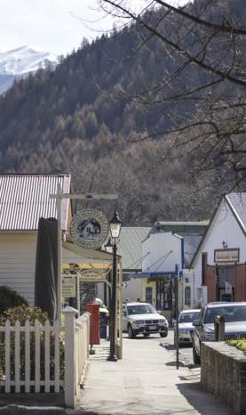 Arrowtown street in winter