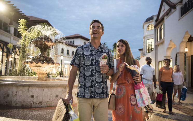 Disney Springs™ strolling shopping and eating
