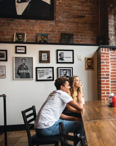Couple in Honest Abe's