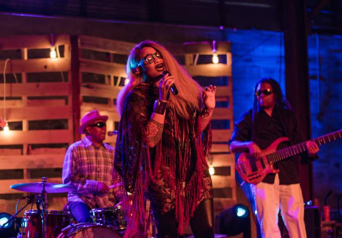 Singer Tameca Jones and band perform at Austin Food and Wine Fest