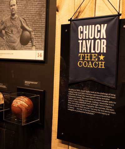 Chuck Taylor Exhibit - Eugene & Marilyn Glick Indiana History Center