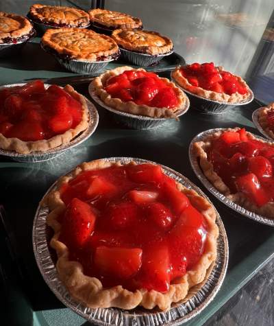 Fresh baked pies at Tastes of Home Bakery in Downtown Huntingdon