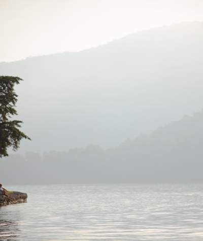 Raystown Lake misty