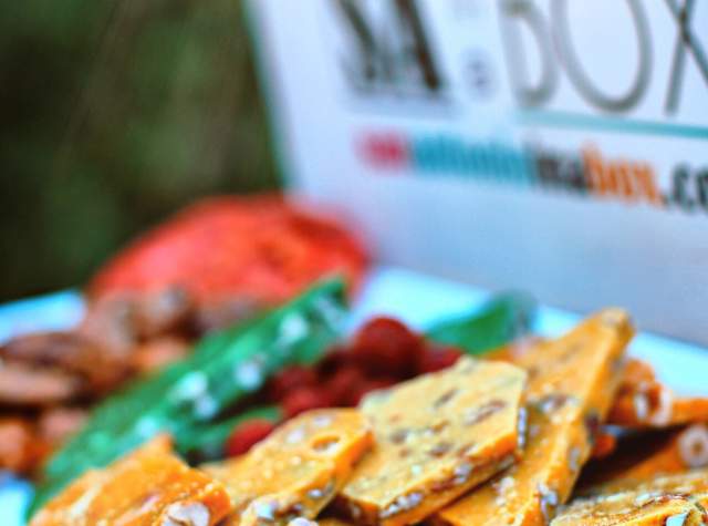 Open giftbox with pralines