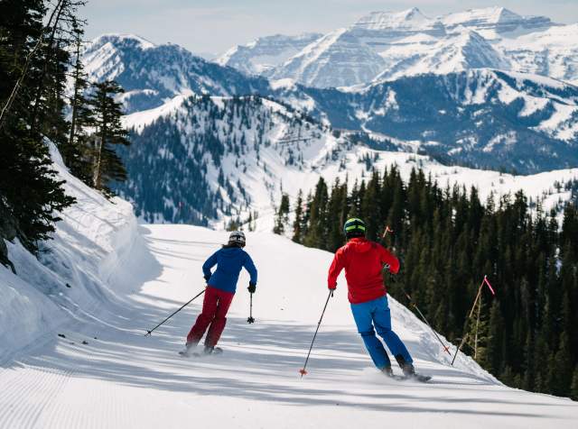 Skiing at Brighton Ski Resort