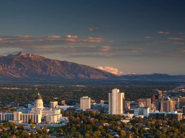 Salt Lake valley skyline image.