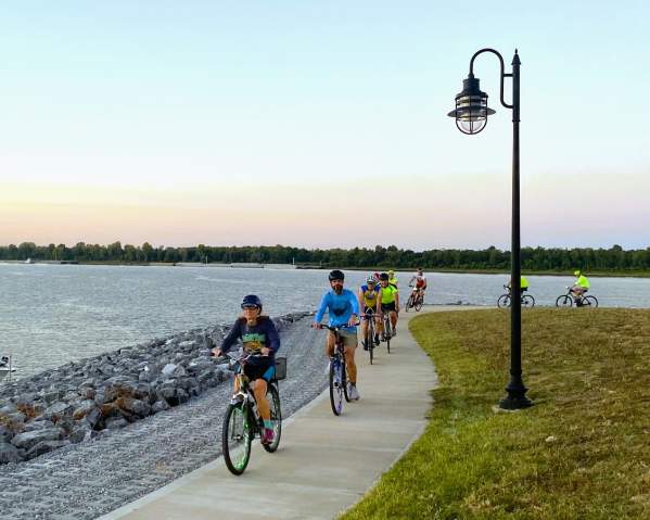 biking-sunset-dock