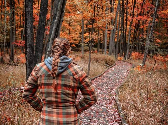 Take a hike, mixed with fall colors in central Wisconsin!