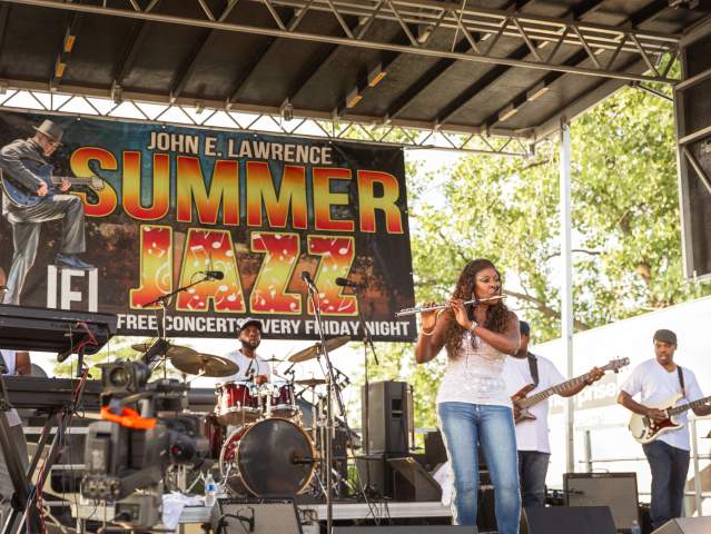 Group performing at John E Lawrence Jazz Festival