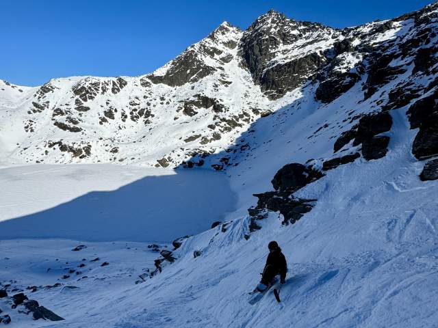 Jack Howatson in the Alta Chutes