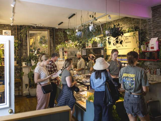 Interior of Yonder Café