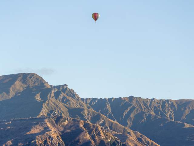 Sunrise Hot Air Balloons over Lake Hayes