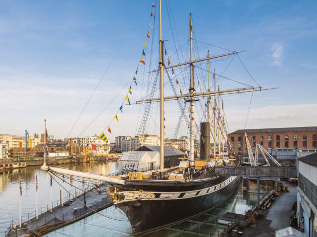 SS Great Britain from dockyard - credit SS Great Britain at Bristol Dockyards
