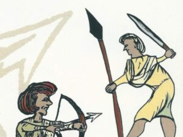 A depiction of Welsh attacks