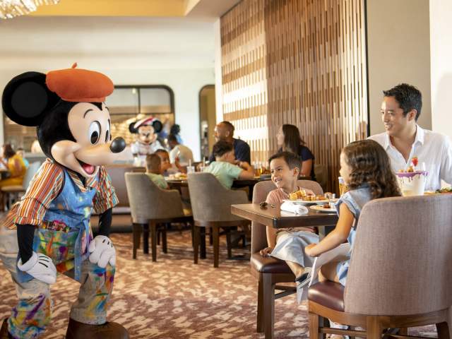 Character dining at Disney’s Riviera Resort