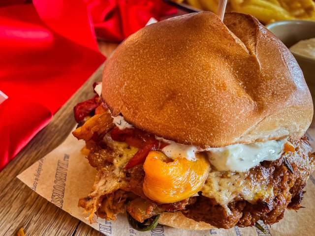No.1 Harbourside burger and chips