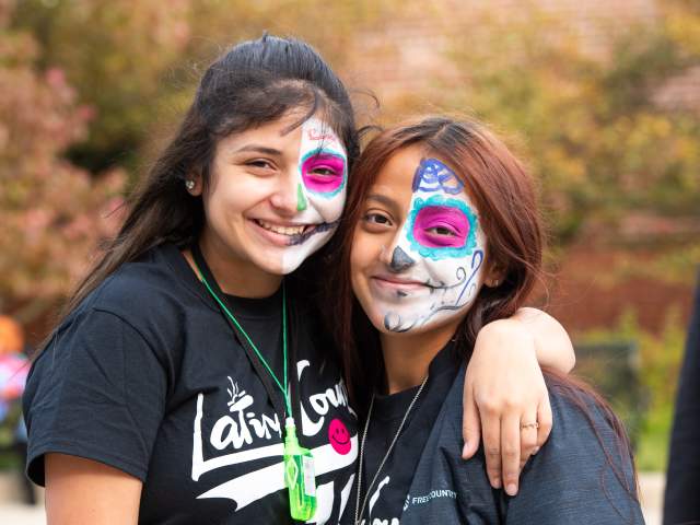 Dia de los Muertos girls at Fright Night