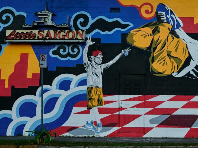 Mural on the side of Little Saigon in the Mills 50 area of Orlando