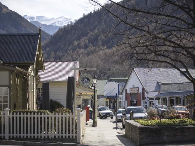 Arrowtown street in winter