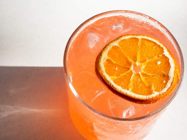 Sweet Desert Rose Cocktail at ATX Cocina in Austin Texas