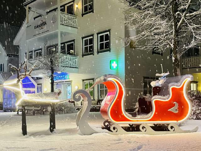 Julenissens slede i Kvinesdal