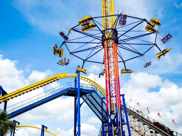 Liberty Swing ride at Fun Spot America Theme Parks Orlando