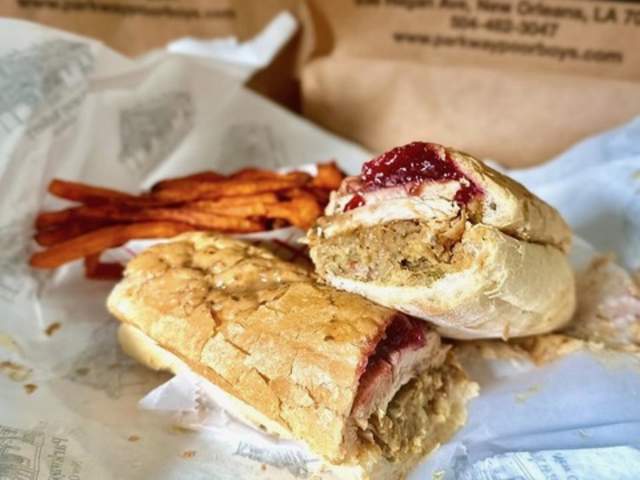 Thanksgiving Po-boy - Parkway Bakery