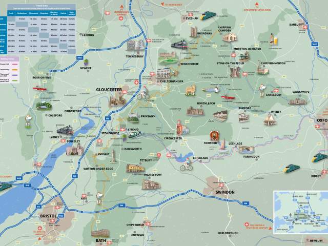 Uncover the Cotswolds map