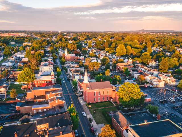 Drone photos of downtown Mechanicsburg