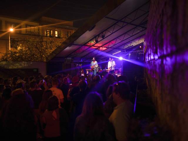 Band of Heathens on stage at Mohawk on Red River in Austin Texas