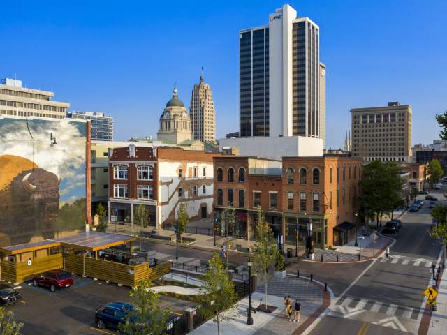 Skyline from above the Landing Historic District