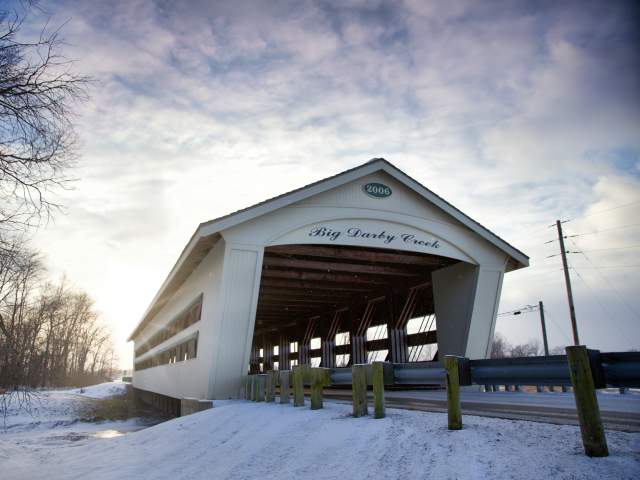 Winter Bridge Big Darby Creek