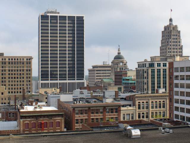 Downtown Fort Wayne, Indiana Skyline