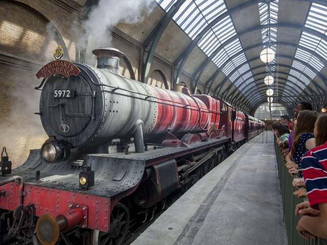 The Hogwarts Express at The Wizarding World of Harry Potter - Diagon Alley at Universal Orlando Resort.