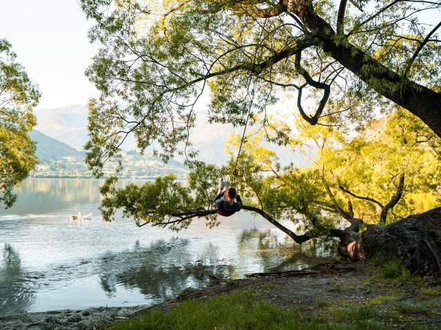 Lake Hayes rope swing