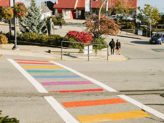Crosswalk in Gibsons