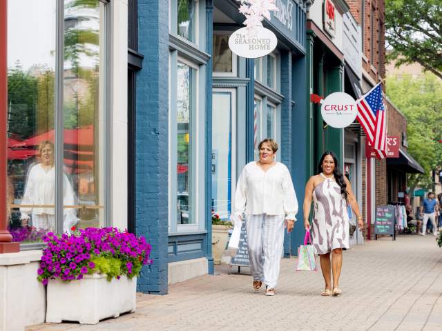 Summer Shopping Downtown