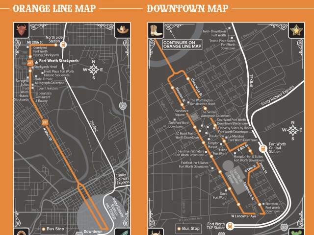 Trinity Metro Orange Line Map