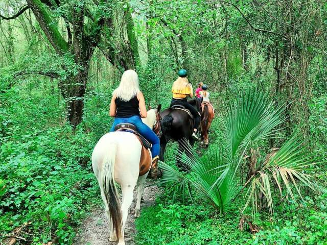 Horseback riding with Epic Paddle Adventures