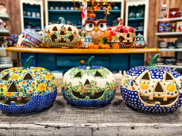 More Polish Pottery Pumpkins