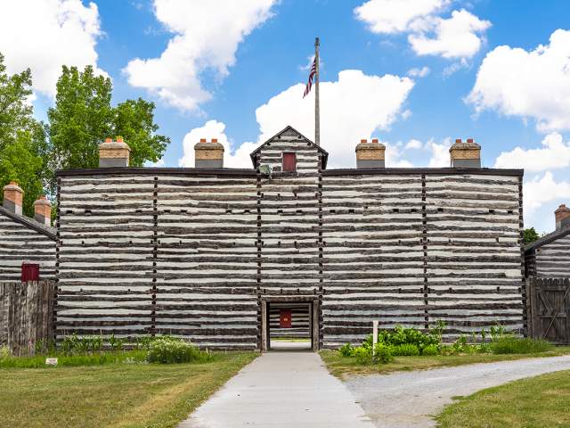 Entrance to Historic Fort Wayne at The Old Fort