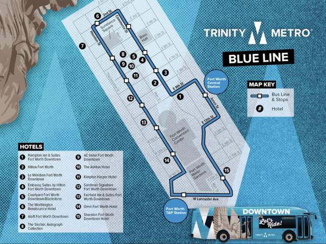 Blue Line Map