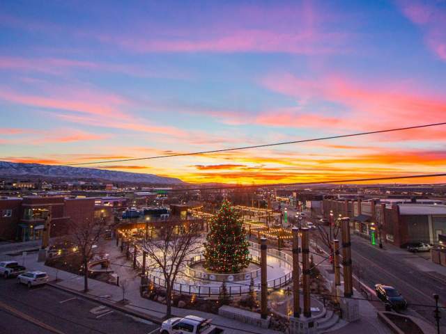 Casper Wyoming Winter David Street Station